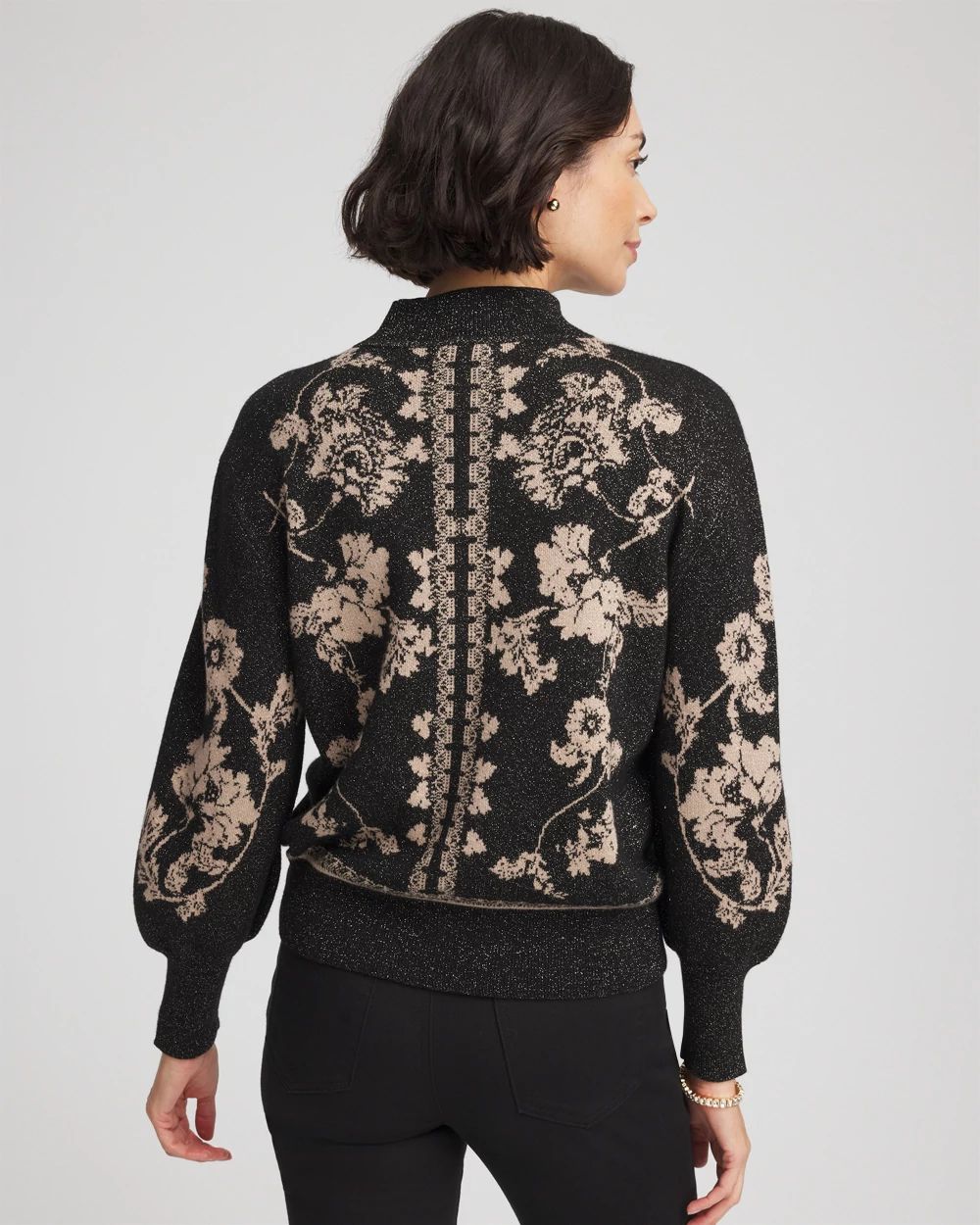 Bryne Jacquard Mockneck Pullover | Chico's